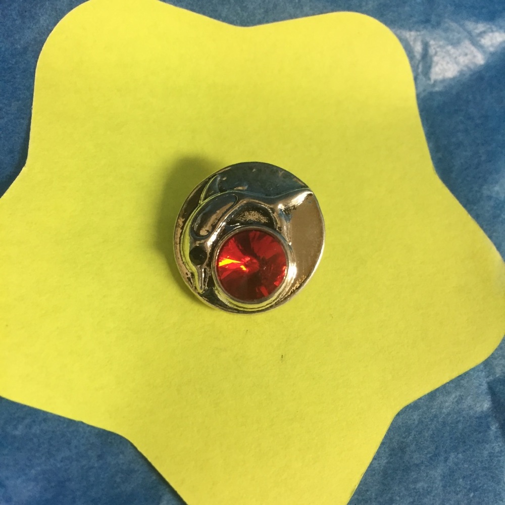 18mm Round Dolphin Silver Snap Button